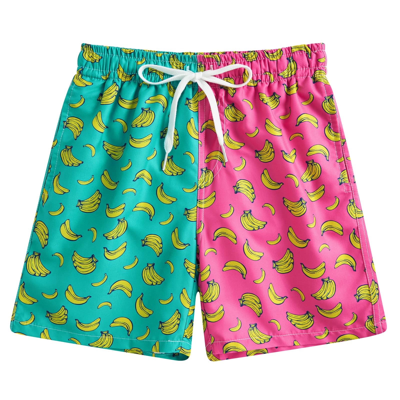 Cozople 7-16T Teen Boys Swim Trunks Quick Dry UPF 50+ Swimwear Bathing Suit for Big Boys Beach Swim Boards Shorts