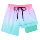 Cozople Boys Swim Trunks Compression Liner Swim Shorts Quick Dry Bathing Suit with Boxer Brief Swimwear 2-20T