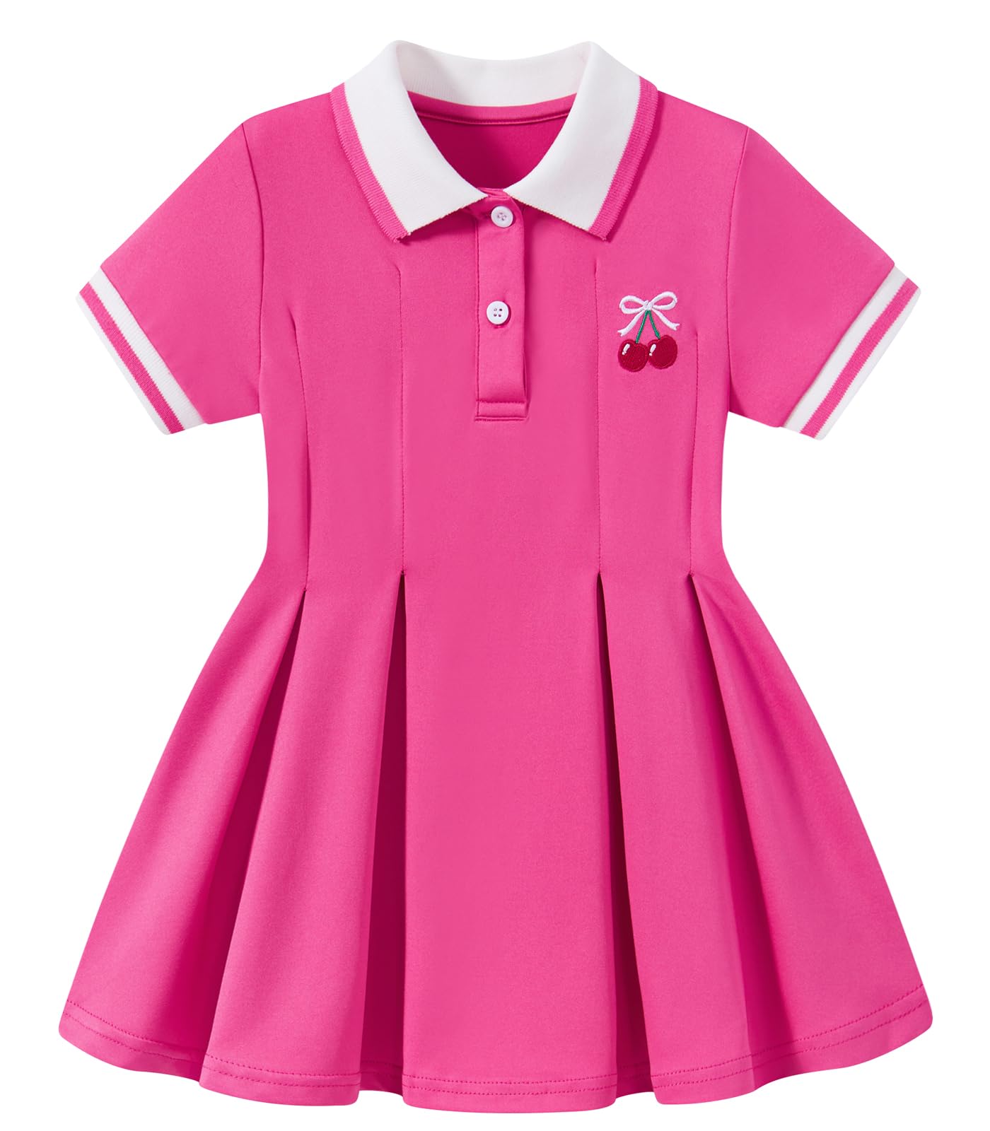 Move Dance Toddler Girls Dress Short Sleeve Polo Sundress Kids Summer Clothes School Casual Outfit 12M-5T