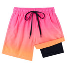 Cozople Boys Swim Trunks Compression Liner Swim Shorts Quick Dry Bathing Suit with Boxer Brief Swimwear 2-20T