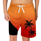 Cozople Boys Swim Trunks Compression Liner Swim Shorts Quick Dry Bathing Suit with Boxer Brief Swimwear 2-20T