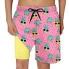 Cozople Boys Swim Trunks Compression Liner Swim Shorts Quick Dry Bathing Suit with Boxer Brief Swimwear 2-20T