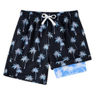 Cozople 7-20T Boys Swim Trunks with Compression Liner Big Boys Quick Dry Bathing Suit Stretch 2 in 1 Beach Swimming Shorts