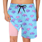 Cozople Boys Swim Trunks Compression Liner Swim Shorts Quick Dry Bathing Suit with Boxer Brief Swimwear 2-20T