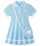 Move Dance Toddler Girl Sporty Dress Summer Clothes Kids Casual Sundress 2-7 Years