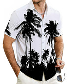 Cozople Mens Hawaiian Shirt Summer 3D Print Casual Short Sleeve Button Down Shirts Fashion Beach Shirt for Holiday
