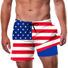 Cozople Men's Swim Trunks with Compression Liner 5.5" Inseam Quick Dry Bathing Suit Boxer Brief Lined Swim Shorts Swimwear