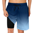 Cozople Boys Swim Trunks Compression Liner Swim Shorts Quick Dry Bathing Suit with Boxer Brief Swimwear 2-20T