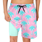 Cozople Boys Swim Trunks Compression Liner Swim Shorts Quick Dry Bathing Suit with Boxer Brief Swimwear 2-20T