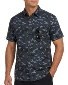 Cozople Mens Button Down Short Sleeve Sun Protection Fishing Shirts UPF 50+ Cooling Quick Dry Hiking Shirt for Travel Safari