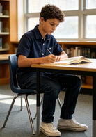 Cozople Boys Short Sleeve Button Down Shirts Solid Striple Seersucker Shirt with Chest Pocket 5-14 Years