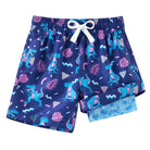 Cozople 7-20T Boys Swim Trunks with Compression Liner Big Boys Quick Dry Bathing Suit Stretch 2 in 1 Beach Swimming Shorts