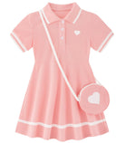Move Dance Toddler Girl Sporty Dress Summer Clothes Kids Casual Sundress 2-7 Years