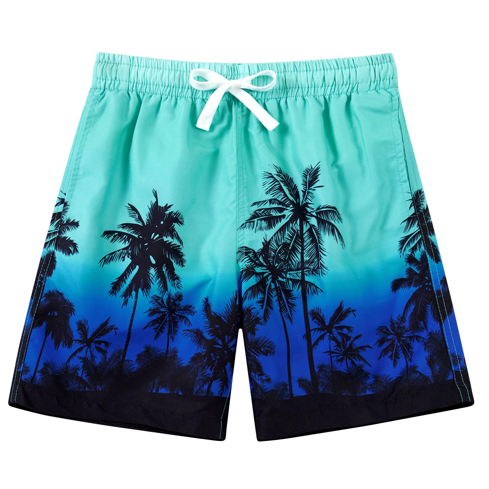 Cozople 7-16T Teen Boys Swim Trunks Quick Dry UPF 50+ Swimwear Bathing Suit for Big Boys Beach Swim Boards Shorts