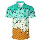 Cozople Mens Hawaiian Shirt Summer 3D Print Casual Short Sleeve Button Down Shirts Fashion Beach Shirt for Holiday