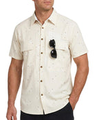 Cozople Mens Button Down Short Sleeve Sun Protection Fishing Shirts UPF 50+ Cooling Quick Dry Hiking Shirt for Travel Safari