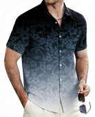 Cozople Mens Hawaiian Shirt Summer 3D Print Casual Short Sleeve Button Down Shirts Fashion Beach Shirt for Holiday