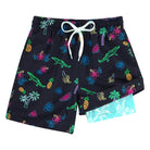 Cozople 7-20T Boys Swim Trunks with Compression Liner Big Boys Quick Dry Bathing Suit Stretch 2 in 1 Beach Swimming Shorts