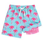 Cozople 7-20T Boys Swim Trunks with Compression Liner Big Boys Quick Dry Bathing Suit Stretch 2 in 1 Beach Swimming Shorts