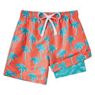 Cozople 7-20T Boys Swim Trunks with Compression Liner Big Boys Quick Dry Bathing Suit Stretch 2 in 1 Beach Swimming Shorts