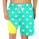 Cozople Boys Swim Trunks Compression Liner Swim Shorts Quick Dry Bathing Suit with Boxer Brief Swimwear 2-20T