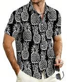 Cozople Mens Hawaiian Shirt Summer 3D Print Casual Short Sleeve Button Down Shirts Fashion Beach Shirt for Holiday