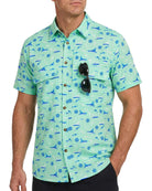 Cozople Mens Button Down Short Sleeve Sun Protection Fishing Shirts UPF 50+ Cooling Quick Dry Hiking Shirt for Travel Safari