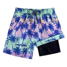 Cozople Boys Swim Trunks Compression Liner Swim Shorts Quick Dry Bathing Suit with Boxer Brief Swimwear 2-20T