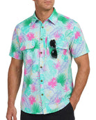 Cozople Mens Button Down Short Sleeve Sun Protection Fishing Shirts UPF 50+ Cooling Quick Dry Hiking Shirt for Travel Safari