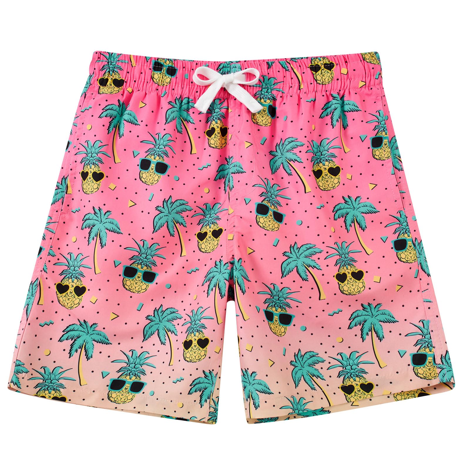 Cozople 7-16T Teen Boys Swim Trunks Quick Dry UPF 50+ Swimwear Bathing Suit for Big Boys Beach Swim Boards Shorts