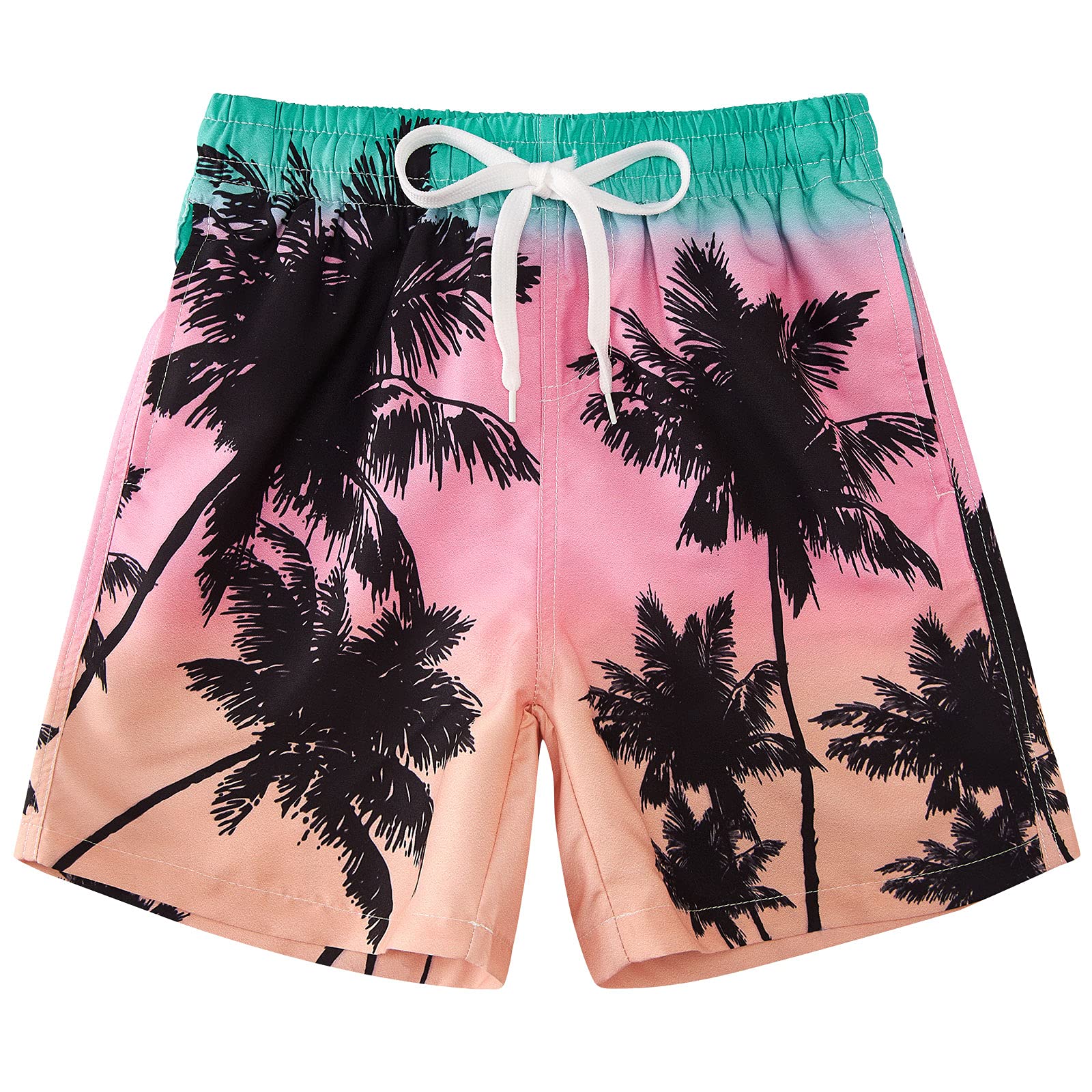 Cozople 7-16T Teen Boys Swim Trunks Quick Dry UPF 50+ Swimwear Bathing Suit for Big Boys Beach Swim Boards Shorts
