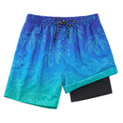 Cozople Boys Swim Trunks Compression Liner Swim Shorts Quick Dry Bathing Suit with Boxer Brief Swimwear 2-20T